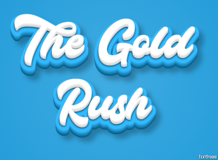 The Gold Rush Tekst Effect