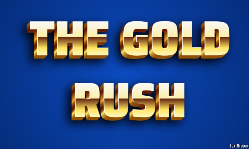 The Gold Rush Effetto testo