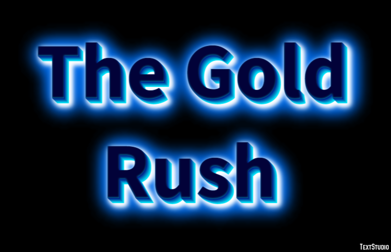 The Gold Rush Text Effect