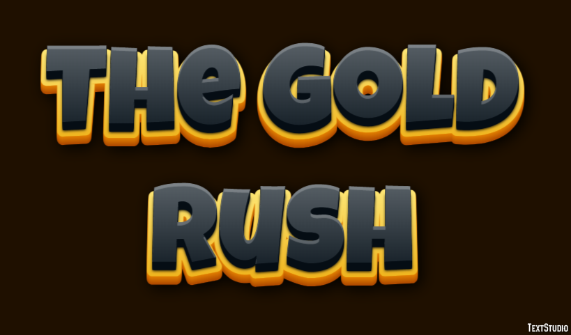 The Gold Rush Эффект текста