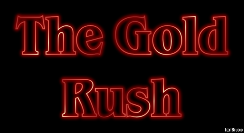 The Gold Rush Text effect