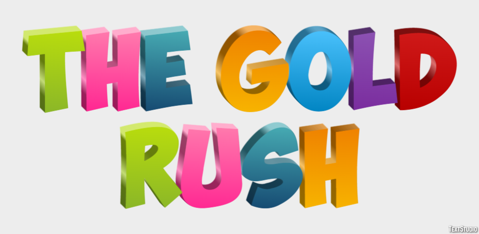 The Gold Rush Tekst Effect