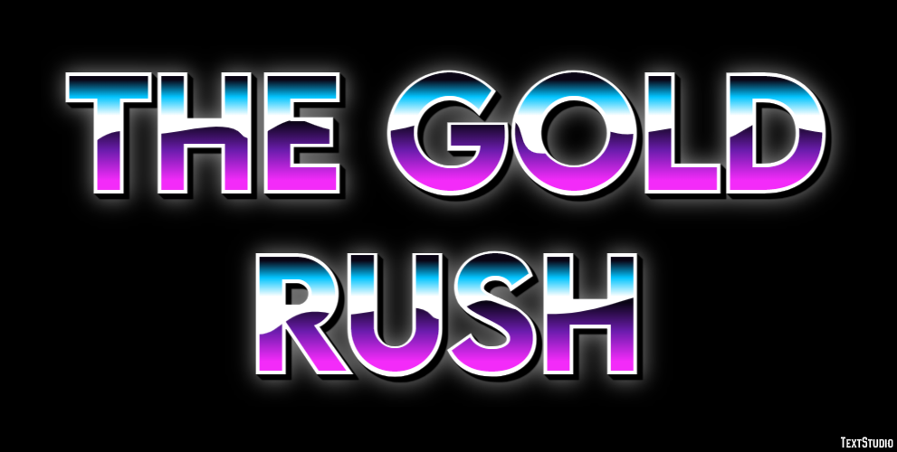 The Gold Rush Text Effect