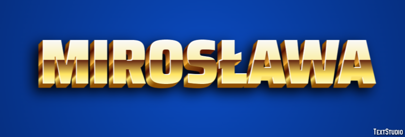 Mirosława Text Effect