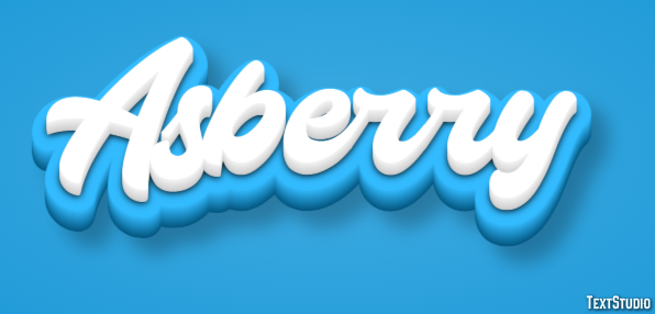 Asberry Efekt tekstowy