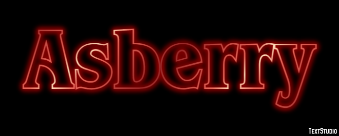 Asberry Efekt tekstowy