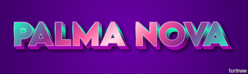 Palma Nova Эффект текста