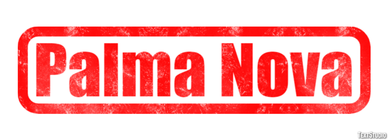 Palma Nova Efecto de Texto