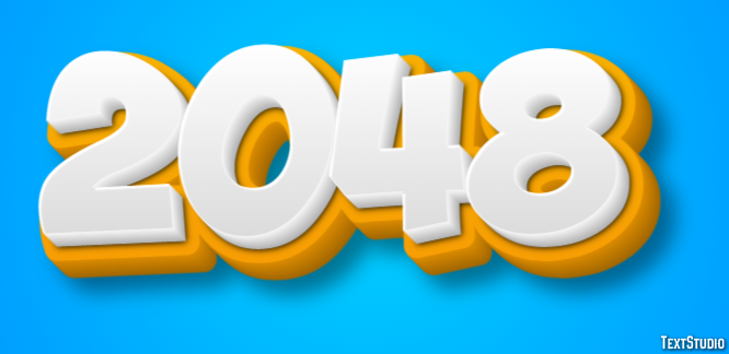 2048 Texteffekt