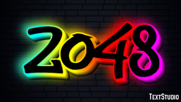 2048 Texteffekt