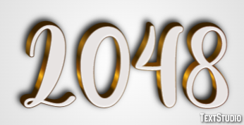2048 Texteffekt
