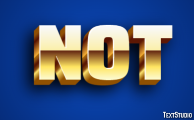Not Text Effect