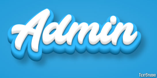 Admin Text effect