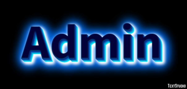 Admin Text effect