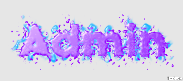 Admin Text effect