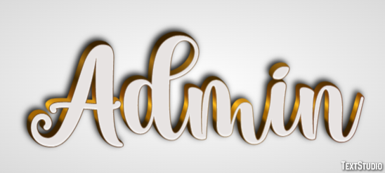 Admin Text effect