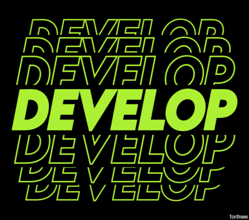 Develop テキスト効果