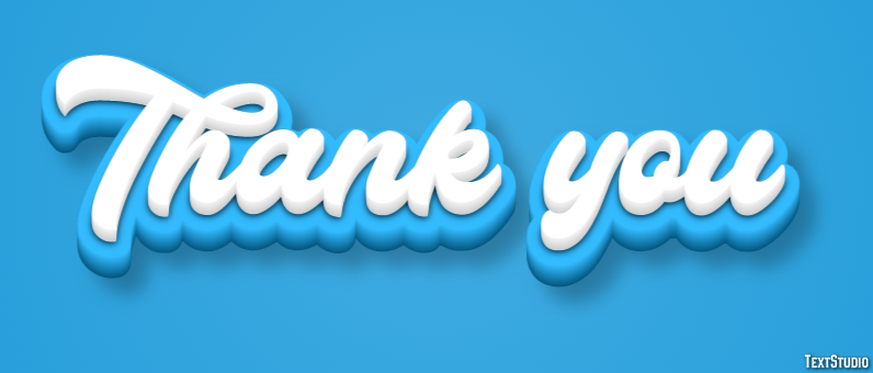 Thank you Texteffekt