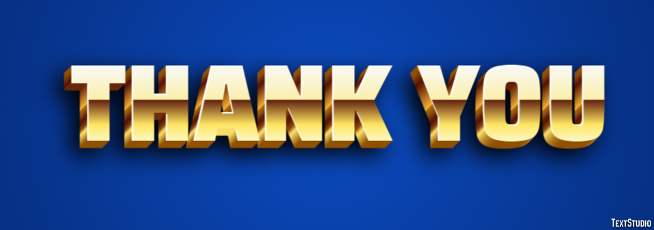 Thank you Efekt tekstowy