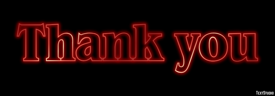 Thank you Text effect