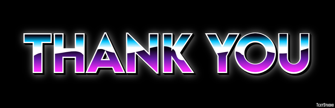 Thank you Efekt tekstowy