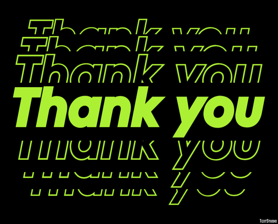 Thank you Efeito de texto