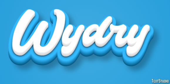 Wydry Efekt tekstowy