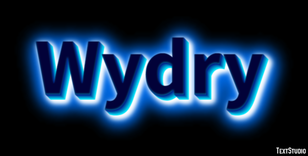 Wydry Эффект текста