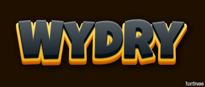 Wydry Tekst effect