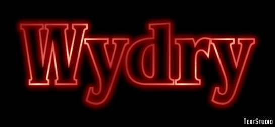 Wydry Efekt tekstowy