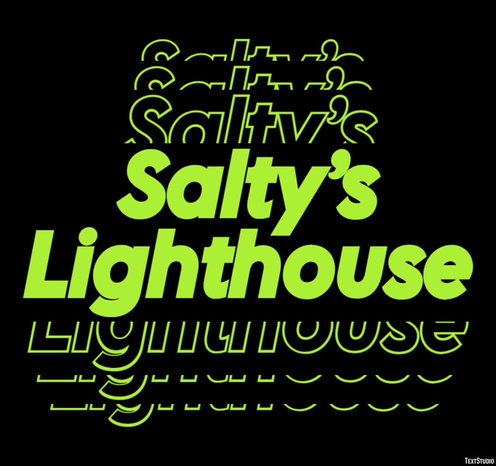 Salty’s Lighthouse Effetto testo