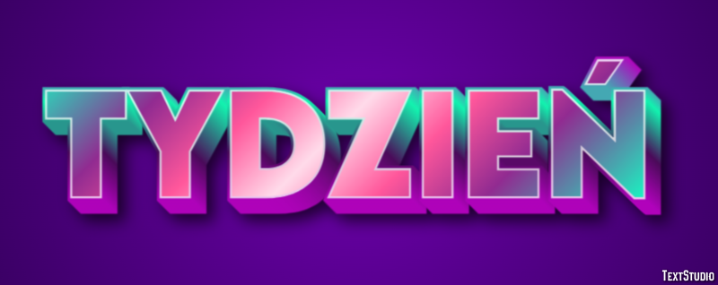 Tydzień Efekt tekstowy