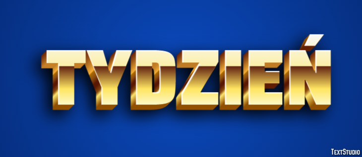 Tydzień Efekt tekstowy