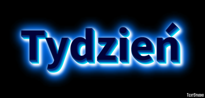 Tydzień Efekt tekstowy