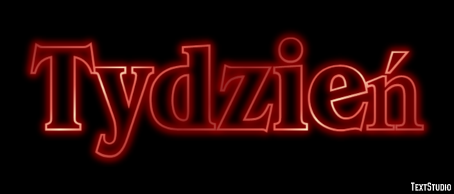 Tydzień Tekst Effect