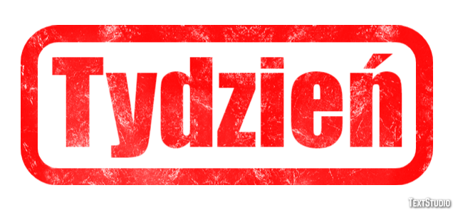 Tydzień Efekt tekstowy