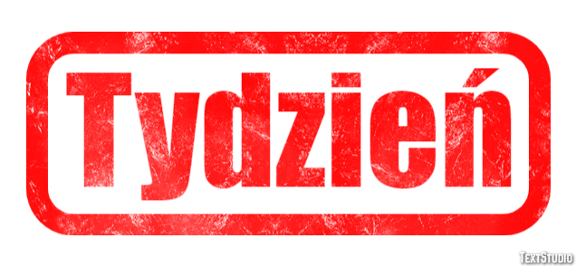 Tydzień Tekst Effect