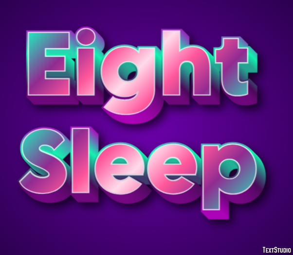 Eight Sleep Texteffekt