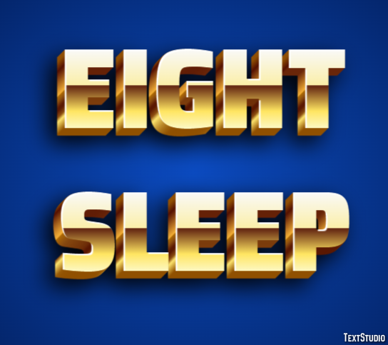 Eight Sleep Texteffekt