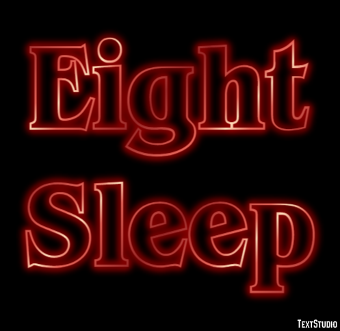 Eight Sleep Texteffekt