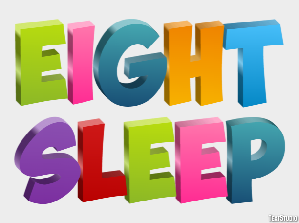 Eight Sleep Texteffekt