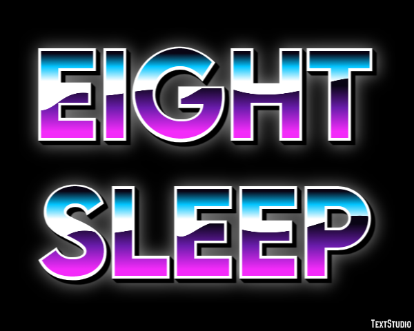 Eight Sleep Texteffekt