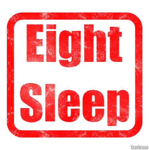 Eight Sleep Texteffekt