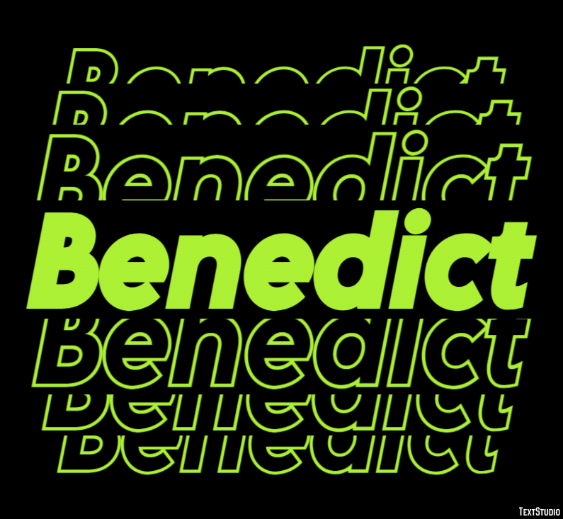 Benedict テキスト効果