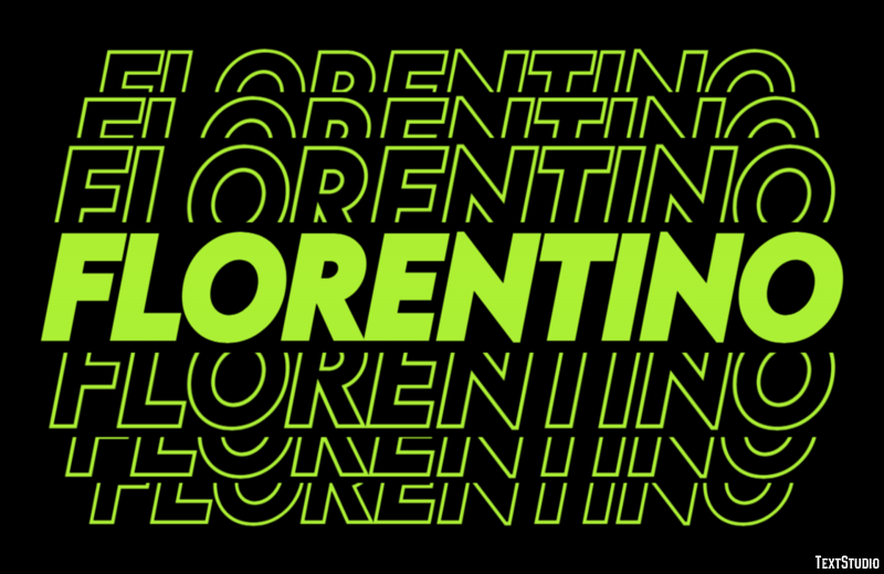 Florentino Texteffekt