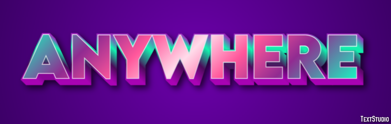 Anywhere Texteffekt