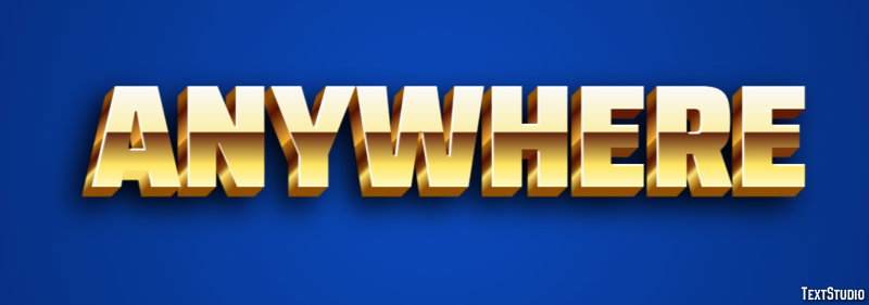 Anywhere Texteffekt