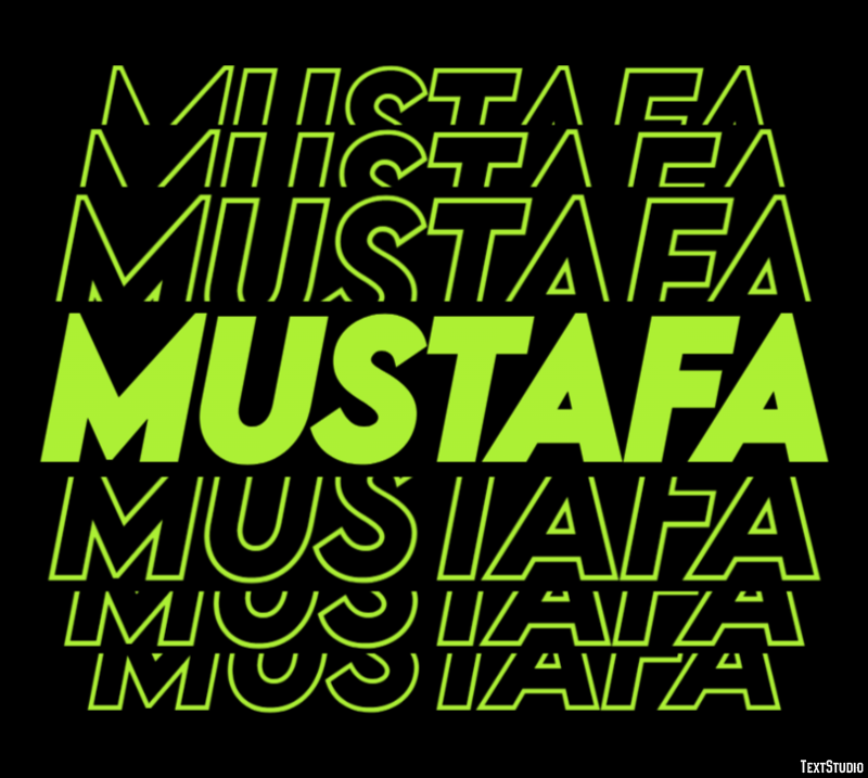 Mustafa Tekst Effect