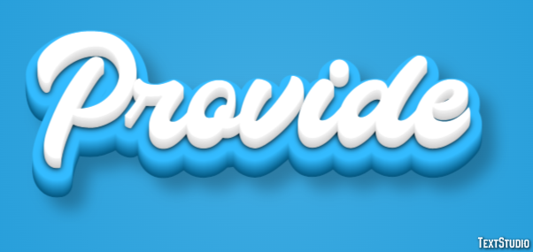 Provide Text Effect
