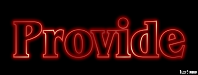 Provide Text Effect